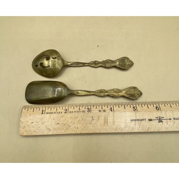 Golden Bon Bon & Relish Spoons Interlude by International Silverplate - Picture 4 of 9